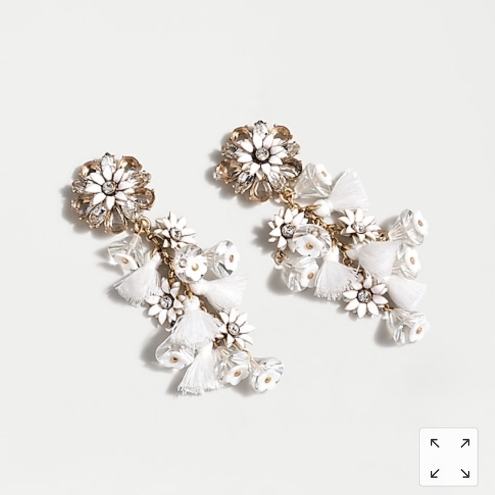 NWT! J. Crew bloom statement earrings